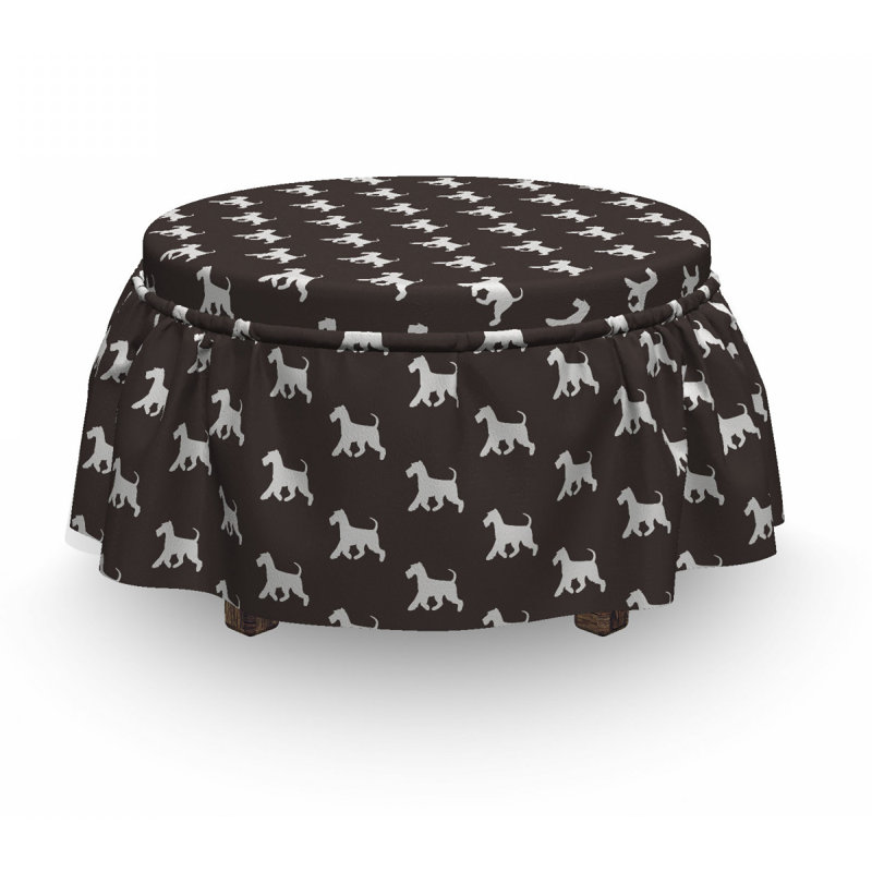 Housse pour repose-pieds écossais terrier