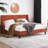 Toderick Upholstered Platform Bed with Deluxe Wingback and Linen Blend-1396361528-1396361521