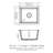 Quartz Kitchen Sink - 17.71"X15.74" White Granite Composite Undermount Kitchen Sink