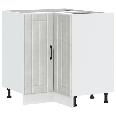 Kitchen Corner Base Cabinet Lucca High Gloss Engineered Wood