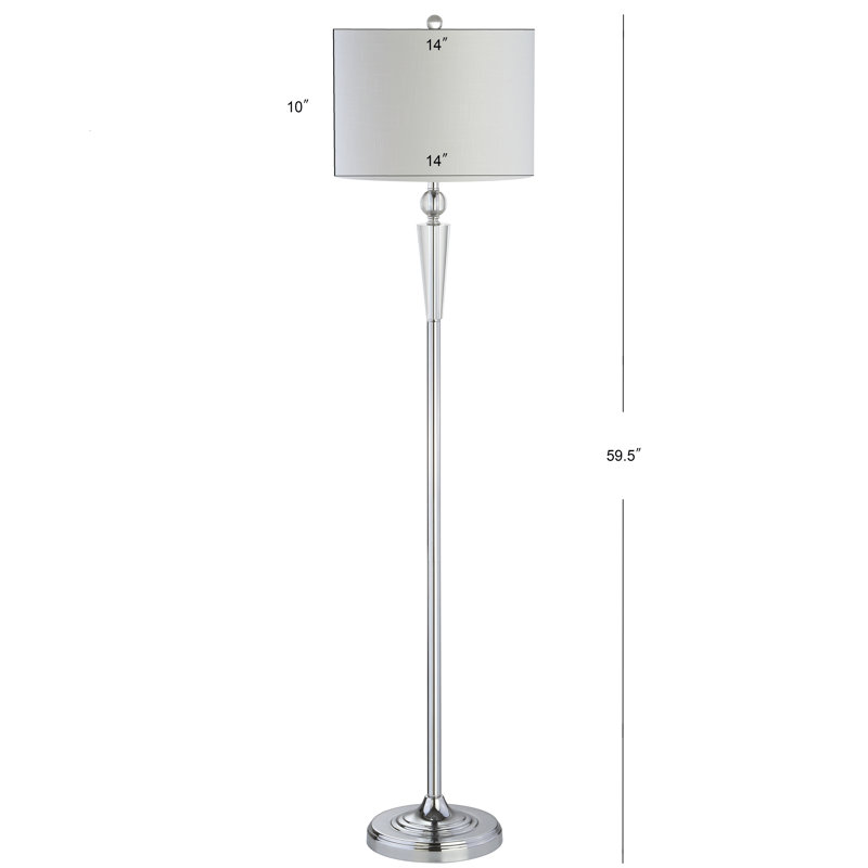 151.13cm Chrome Traditional Floor Lamp