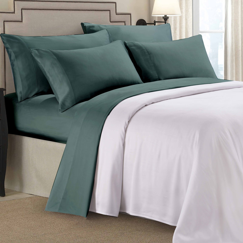 Ensemble de draps en microfibre de couleur unie avec taies d'oreiller 9000 Paarizaat - Pour lit simple, double, grand et très grand