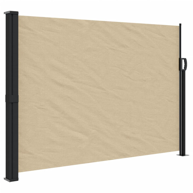 Retractable Side Awning, 140cm H x 600cm W, Beige