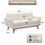  Ensemble de canapé-lit capitonné l 65 po avec repose-pieds-234118472