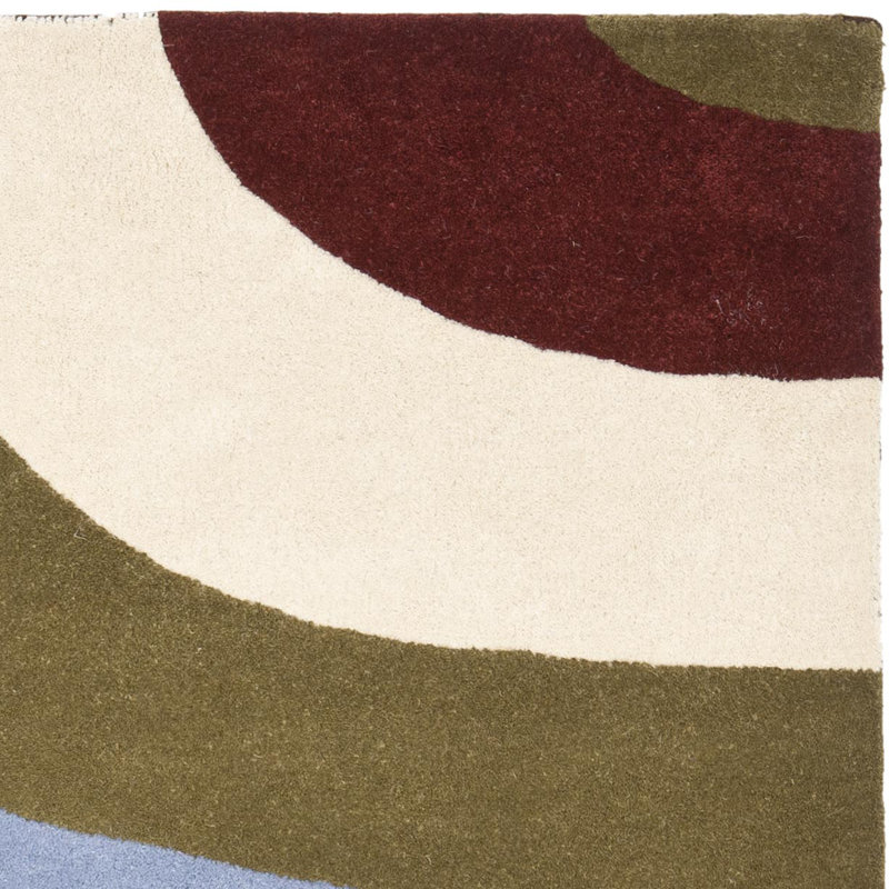 Charbonneau Drive Hand Tufted Wool Pile Abstract Rug, Rectangle 5' x 8'