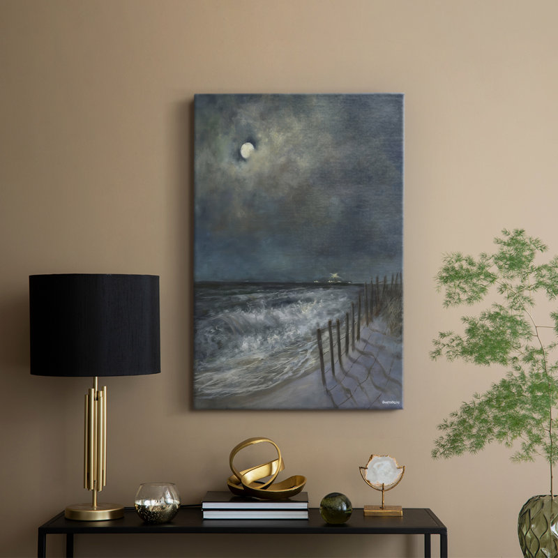 La clôture de plage I - galerie Cavas, H 27 po x l 18 po