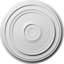 Médaillon de plafond traditionnel 24 po x 3/8 po x P 1 1/8 po (convient aux auvents jusqu'à 5 7/8 po)-29361578