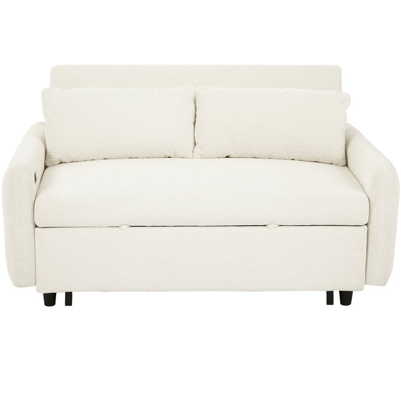 Lit de salon avec 3 angles réglables et niveaux de remplissage en mousse de canapé escamotable beige
