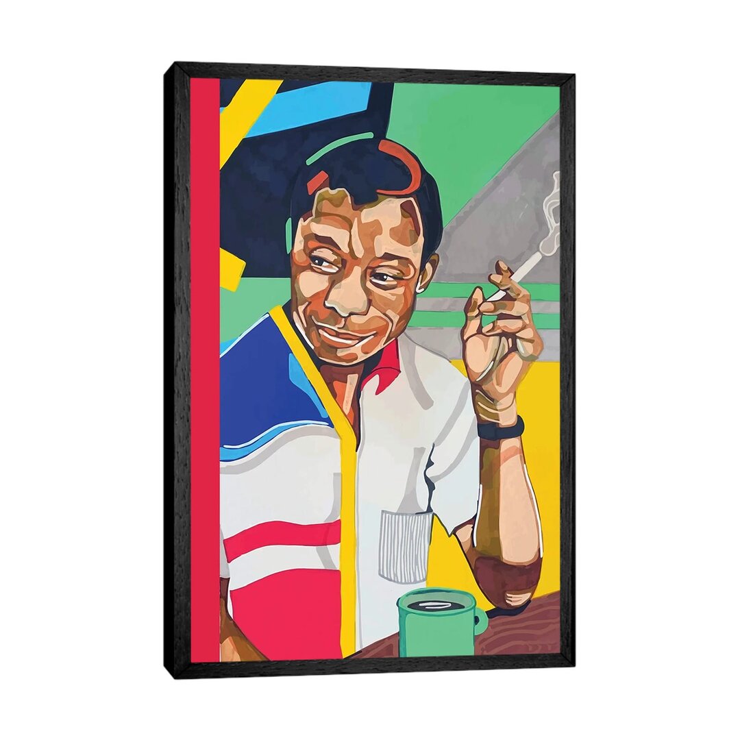 Leinwandbild - Grafikdruck „James Baldwin” von Domonique Brown