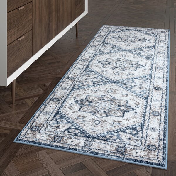 Jameel Oriental Teal/Ivory Area Rug Charlton Home Rug Size: Runner 2'3 x 7'3