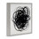 Black Chaotic Scribble Framed Giclee Art by KC Haxton