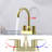 2 Handles Bathroom Sink Faucet, Brushed Nickel Centerset RV Bathroom Faucets For 3 Hole-121290929