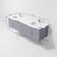 Ensemble de meuble-lavabo double mural 72 "avec miroir Geneva-1461256125-1378554680