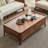 Medieval style solid wood coffee table