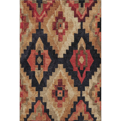 Premium Machine Washable Jakiyra AMF1894 Aztec Rug