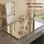 Miroir mural à DEL pleine longueur, forme irrégulière, éclairage à intensité variable, verre sans cuivre de 5 mm, câblé ou à brancher, pour vestibule, chambre à coucher et salon