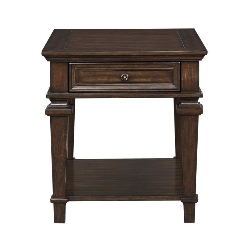 Table de bout avec tiroir de rangement Traditional Design