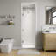 24'' W X 72'' H Frameless Hinged Shower Door with 3/8" SGCC Tempered Glass-88558008