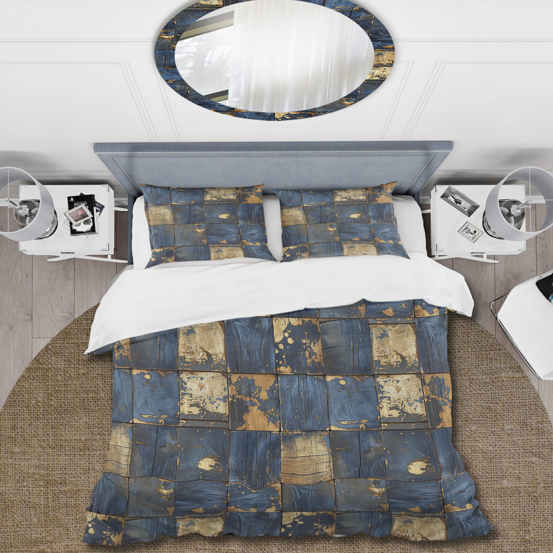 Ensemble de housse de couette Farmhouse, Housse de couette très grand + 2 taies décorativ