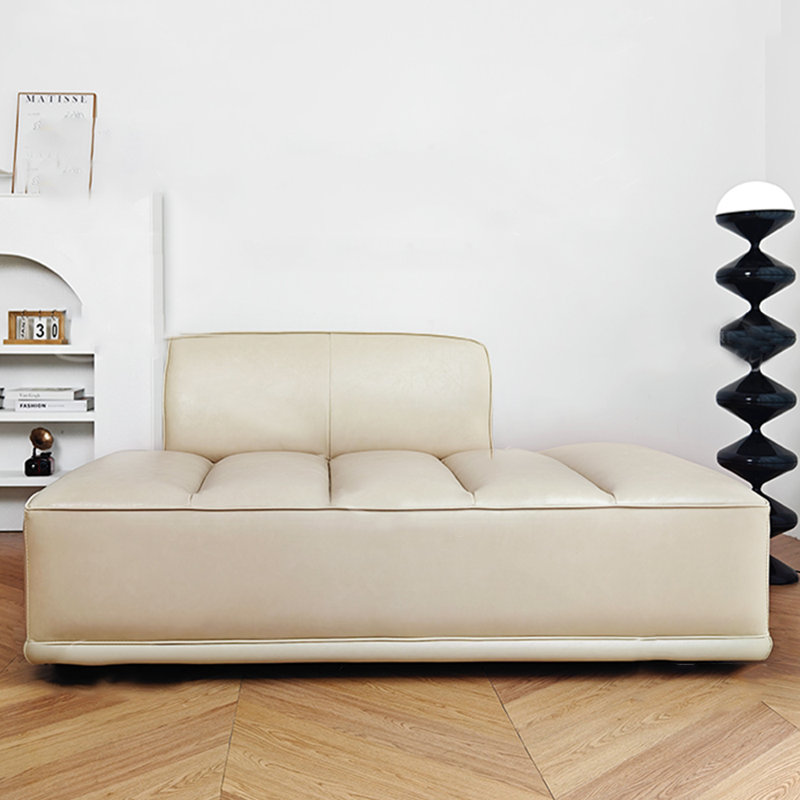 Chaise longue spacieuse pour l'intérieur en similicuir, Orienté à gauche (vu de face)