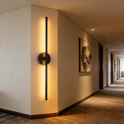 Ensemble de 2 appliques murales sans fil à DEL, à piles avec télécommande, tête réglable à 360 °, 3 températures de couleur et à intensité variable, sans fil pour le couloir du salon de la chambre à coucher