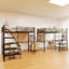 Lit mezzanine simple en métal pour chambre à coucher et dortoir, avec station de charge intégrée et éclairage DEL-1307483550