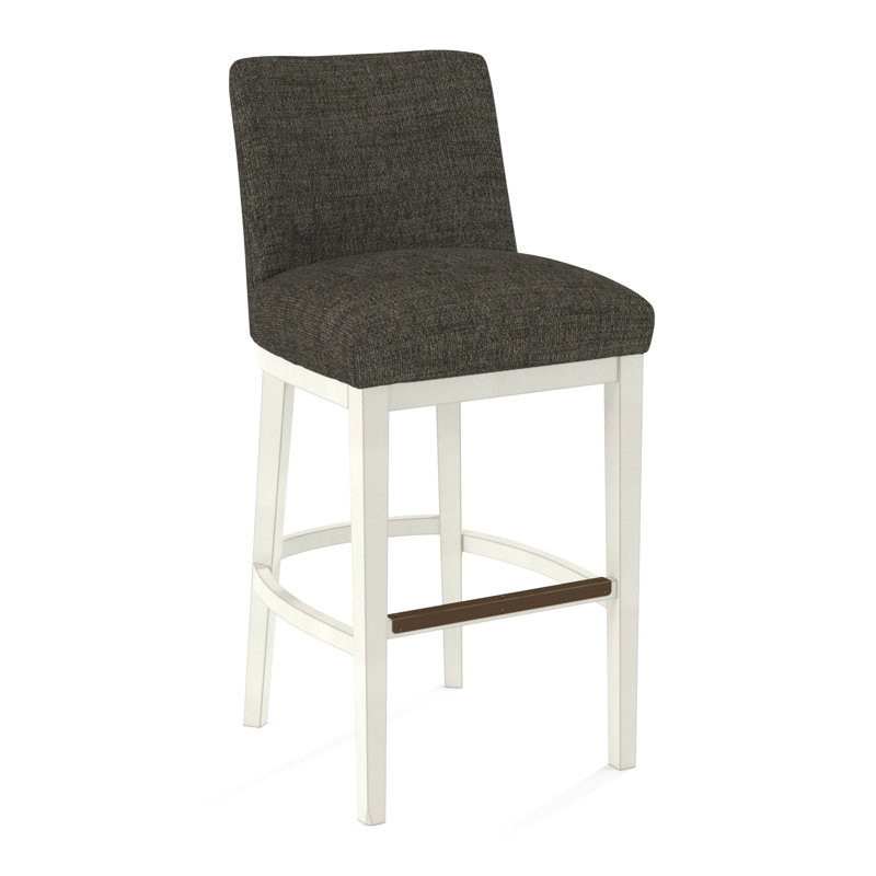Upholstered Stool, 61558-61, White