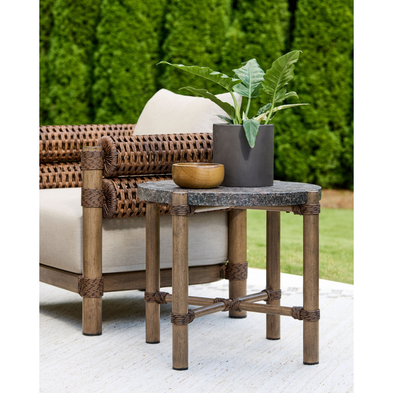 Porta Outdoor Table, 15" H x 50.4" W x 50.4" D