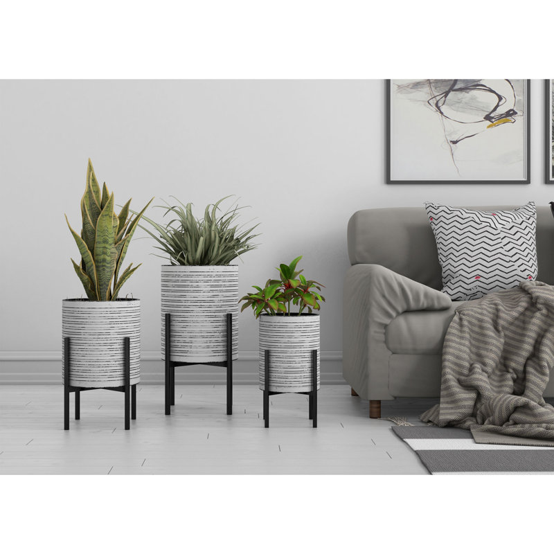 Jardinières en métal Alexarae, S3