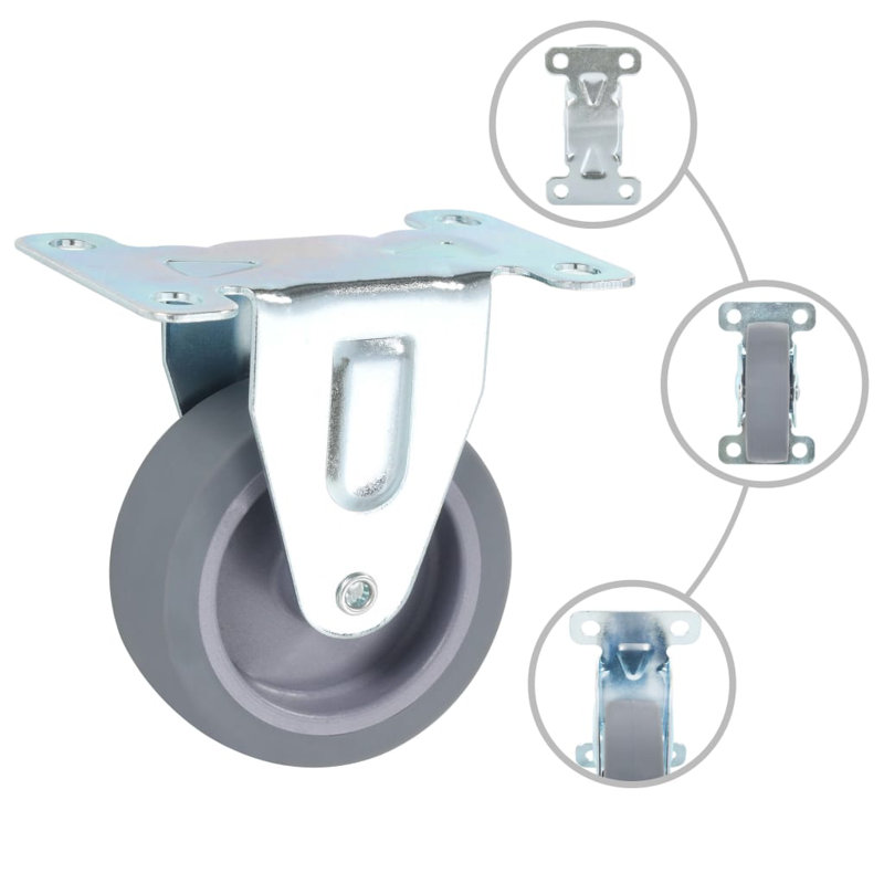 Jalbert 4 Piece Fixed Castor Set