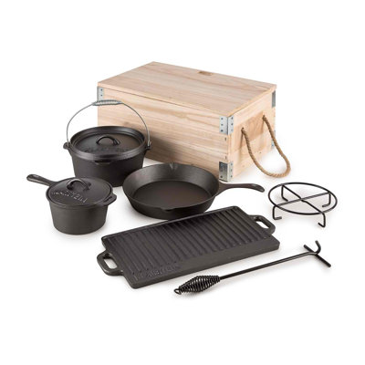 9 - Piece Cast Iron Cookware Set