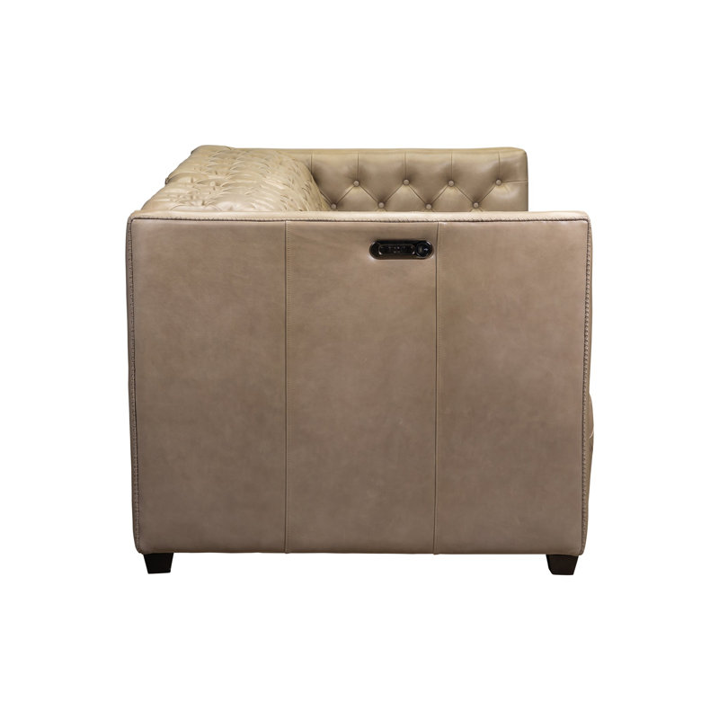 Zen Power Sofa in Linden Chcoolate, McCann Mushroom 