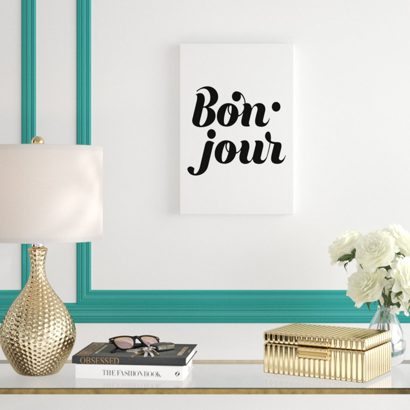 «La Vie II», art textuel sur toile, H 18 po x l 12 po