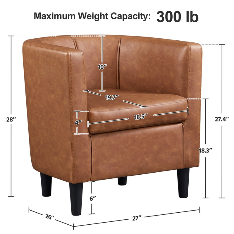 Fauteuil demi-tonneau Birkan