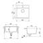 Dakota Fields Carneal 510mm W Single Bowl Granite Drop-In Kitchen Sink-2103108497