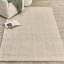 Herringbone Jute / Sisal Area Rug in Ivory-7613381