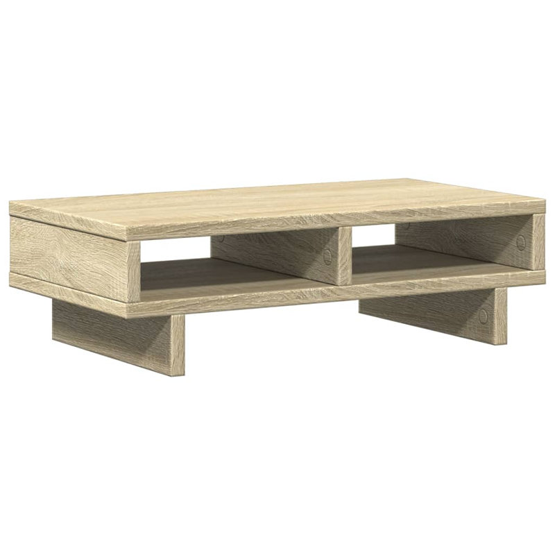 Balzarotti Manufactured Wood Monitor Stand, Sonoma Oak, 15cm H x 50cm W x 27cm D