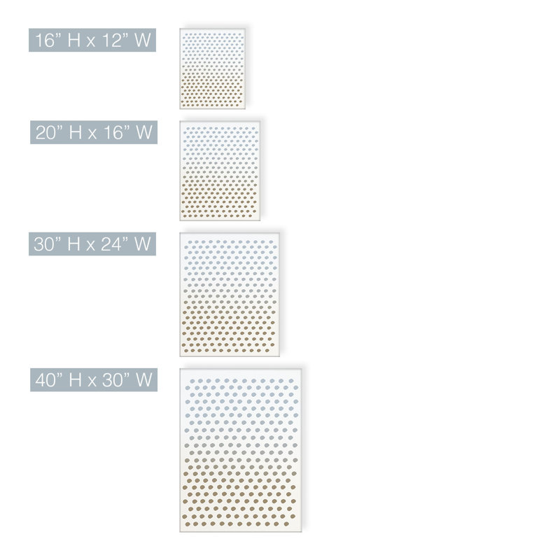 «Alvaro Abstract Neutral CLVI» par ChiChi Decor, impression sur toile tendue, H 20 po x l 16 po x P 1,5 po