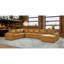 Canapé modulaire à large accoudoirs en cuir assorti-130834035