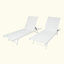 Ensemble de 2 chaises longues réglables d'extérieur pour une détente ultime, 2 pièces-456432861