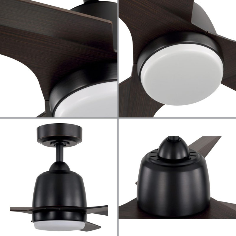 Arshad 52'' Ceiling Fan with LED Lights, Antique Bronze