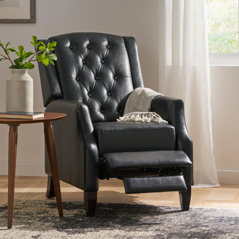 Fauteuil inclinable manuel en similicuir