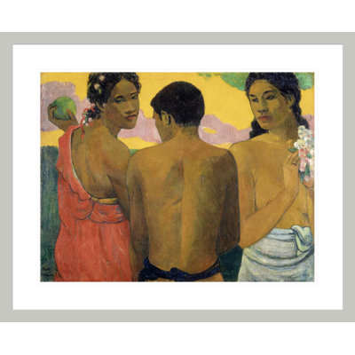 Three Tahitians by Paul Gauguin - Framed Giclee Print