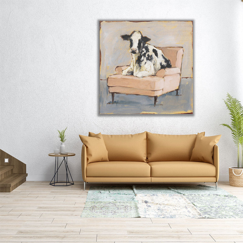 «Moo-ving In II», reproduction d'art sur toile, H 12 po x l 12 po
