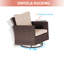 2 repose-pieds en rotin de patio 2 pièces, repose-pieds en osier d'extérieur avec coussin amovible et structure en acier-1059568570-1059568565