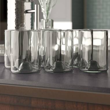 (120 Pack) EcoQuality Translucent Grey Plastic Wine Glasses - 12 oz Wine Glass with Stem, Disposable Shatterproof Wine Goblets, Reusable, Elegant