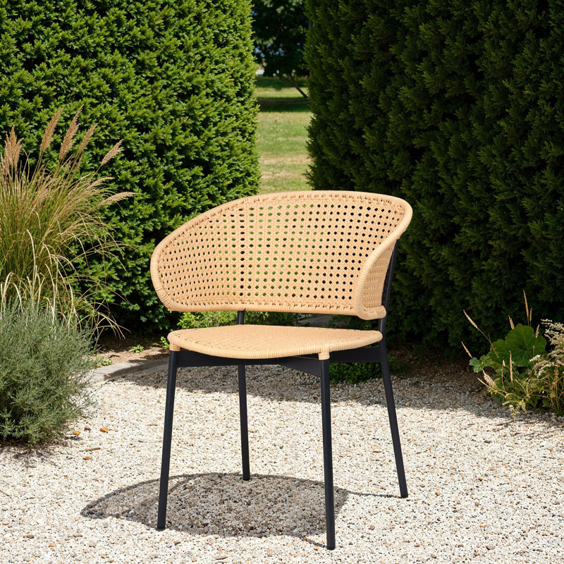 Fauteuil d'extérieur Gorm, Naturel