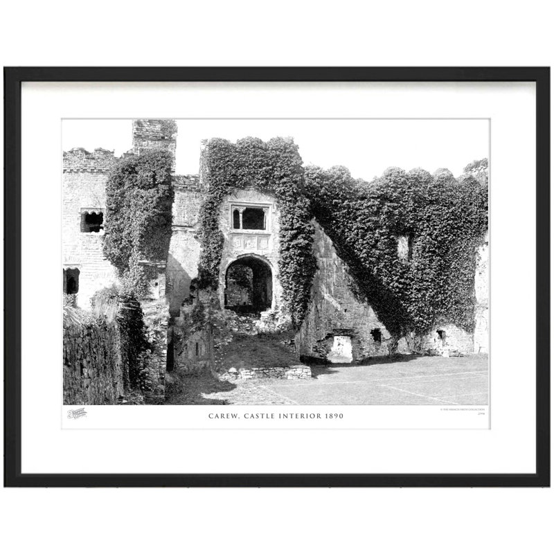 Carew, Castle Interior 1890 by Francis Frith - Single Picture Frame Print, 60cm H x 80cm W x 2.3cm D