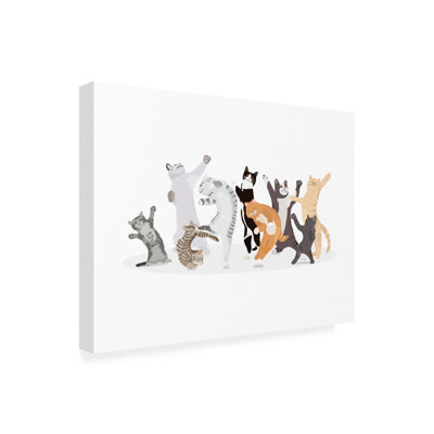 «Dancing Cat On Canvas» par Hanna Melin, reproduction