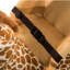 Chaise berçante en peluche girafe